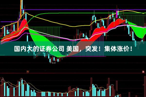 国内大的证券公司 美国，突发！集体涨价！